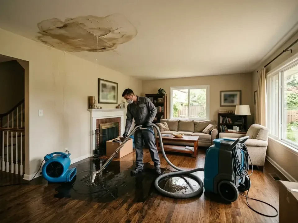 attic-pipe-burst-ceiling-drip-008 — frequently asked questions, Water Damage Restoration & Carpet Care in Edwardsville, PA